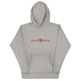 Steel House - Unisex Hoodie (White & Gray)